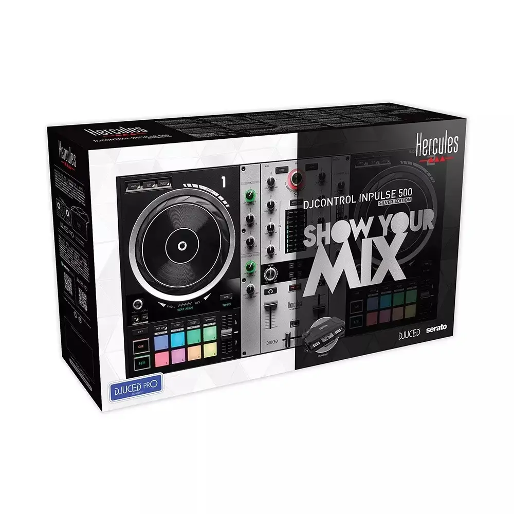 Controlador Hercules DJ Control Inpulse 500 Silver