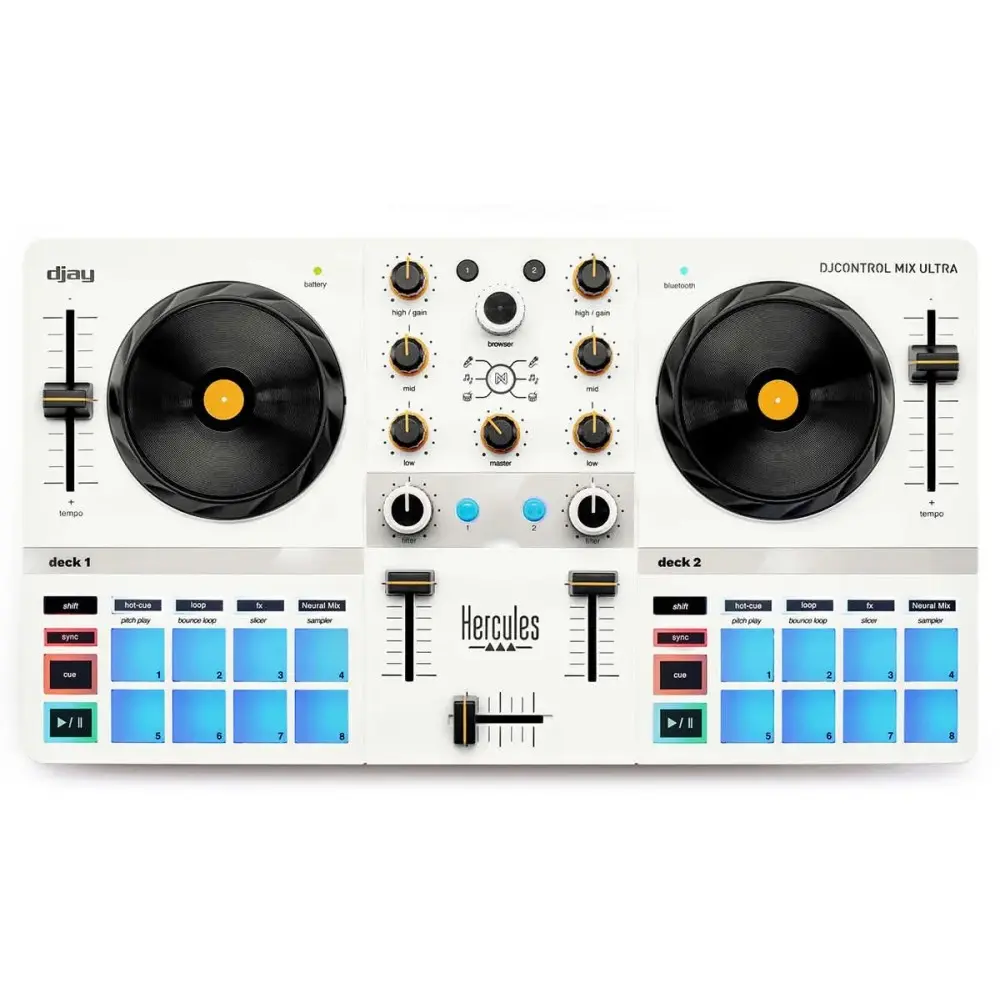 Controladora Dj Control Mix Ultra Hercules Dj Portatil