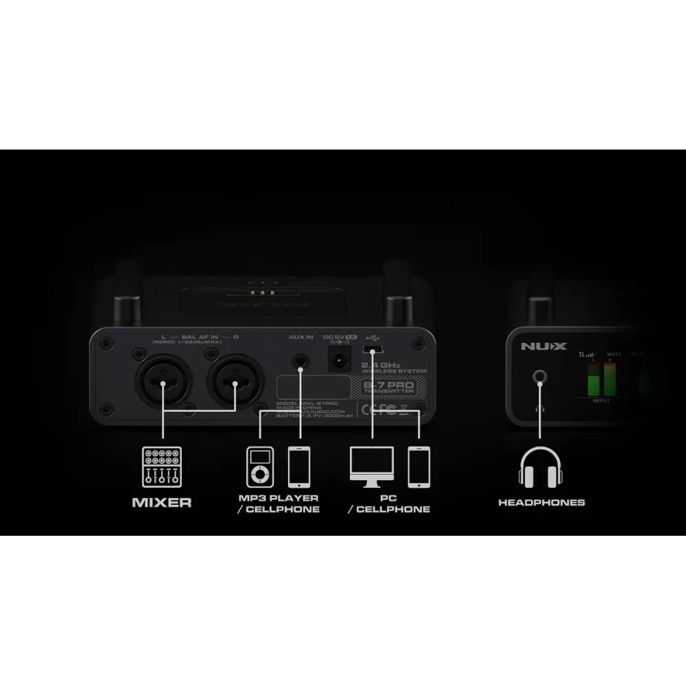 Sistema de Monitoreo Inalambrico Profesional Nux B-7 PRO