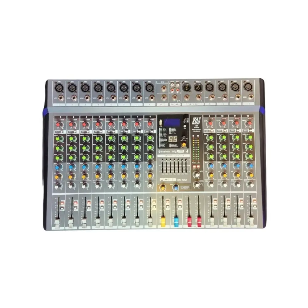 Mixer 12 Canales con Bluetooth Ross ES-12U