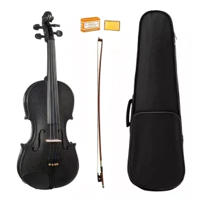 Violin Cremona Sv-75 Color Negro Tamaño 4/4 Premier Estuche Arco Y Accesorios Pro