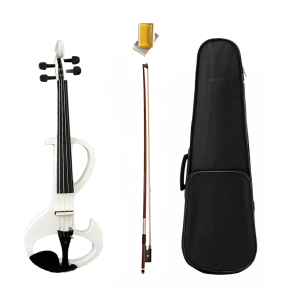 Violin Electrico con Arco, Funda y Auriculares STRADELLA MEV1502WH