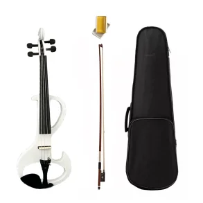 Violin Electrico con Arco, Funda y Auriculares STRADELLA MEV1502WH