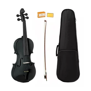 Violín Cervini Cremona 4/4 Color Negro Con Estuche y Accesorios
