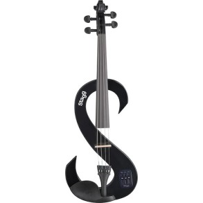 Violin Electrico 4/4 Stagg Evn44bk + Estuche Y Accesorios