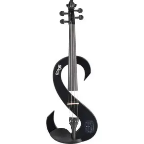Violin Electrico 4/4 Stagg Evn44bk + Estuche Y Accesorios