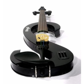 Violin Electrico 4/4 Stagg Evn44bk + Estuche Y Accesorios