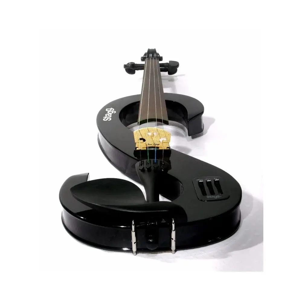 Violin Electrico 4/4 Stagg Evn44bk + Estuche Y Accesorios