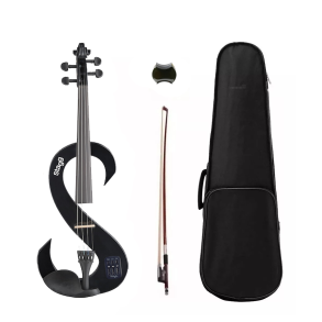 Violin Electrico 4/4 Stagg Evn44bk + Estuche Y Accesorios