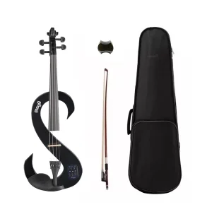 Violin Electrico 4/4 Stagg Evn44bk + Estuche Y Accesorios