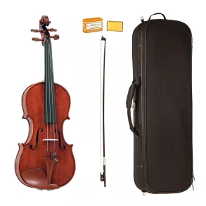 Violin Profesional 4/4 Maple Flameado con Encordado Daddario y Estuche Deluxe