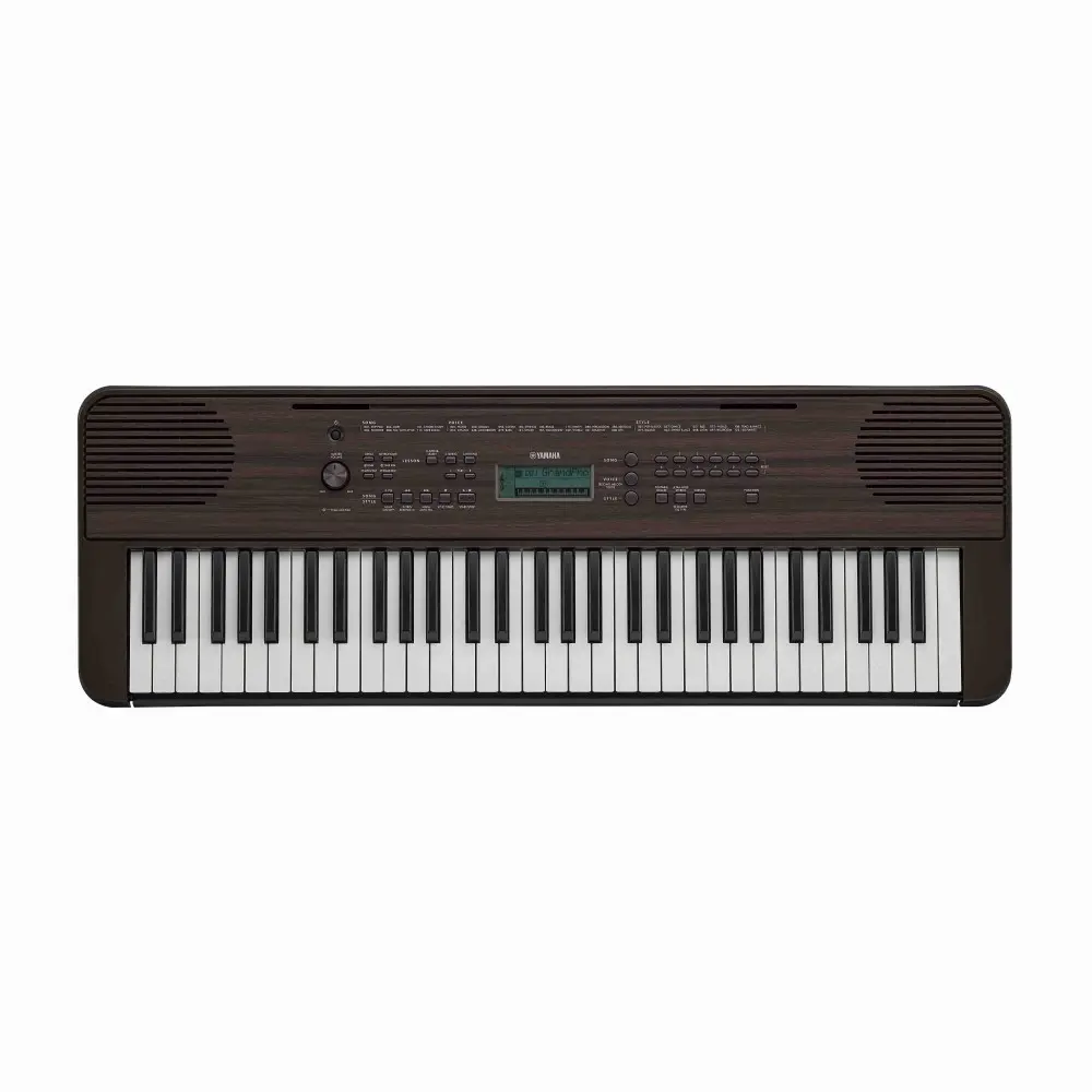 Teclado Yamaha PSRE360 5 Octavas - Sensitivo Color Marrón