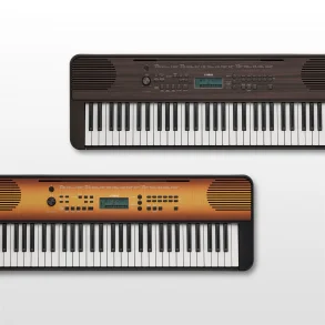 Teclado Yamaha PSRE360 5 Octavas - Sensitivo Color Mahogany