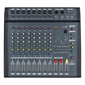 Mixer Potenciada 8 Canales Ross DX-8