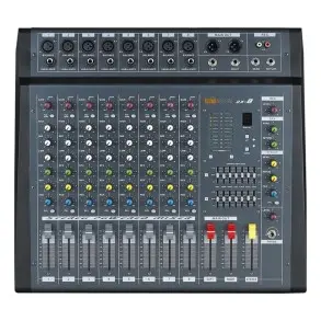 Mixer Potenciada 8 Canales Ross DX-8