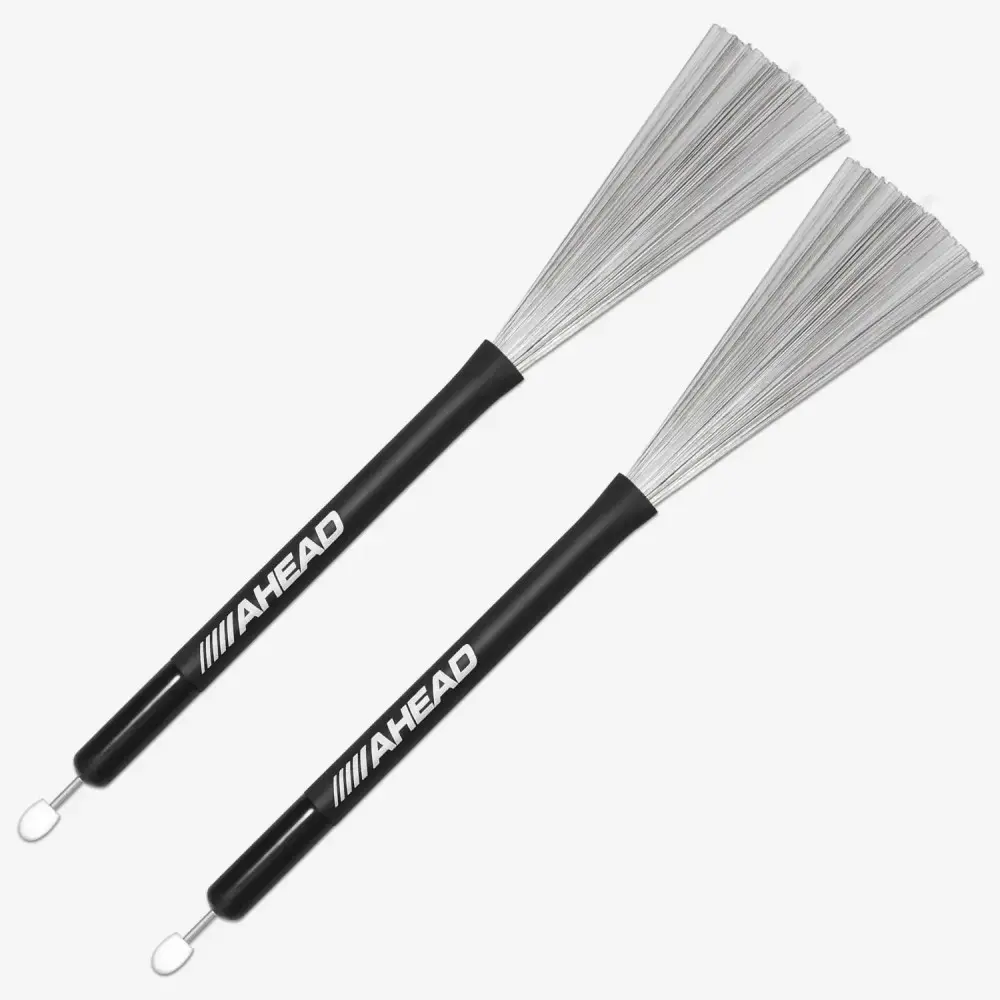 Palillos Escobilla Metalica Punta Nylon Ahead SBW