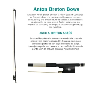 Arco para Violin Fibra de Carbono CREMONA AB-120