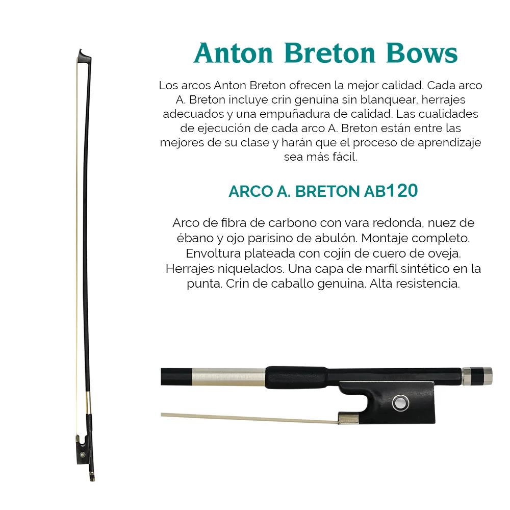 Arco para Violin Fibra de Carbono CREMONA AB-120