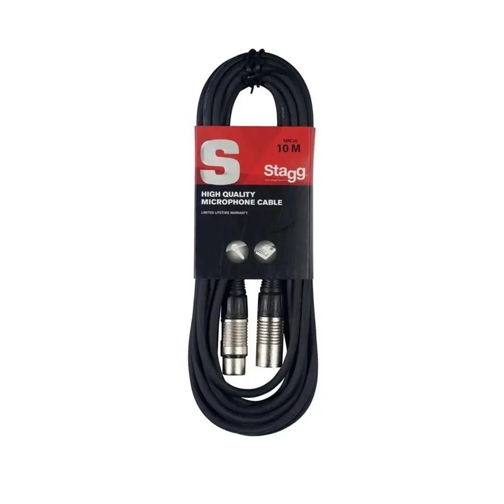 Cable Stagg XLR XLR 10 metros Canon Canon Fichas Metálicas