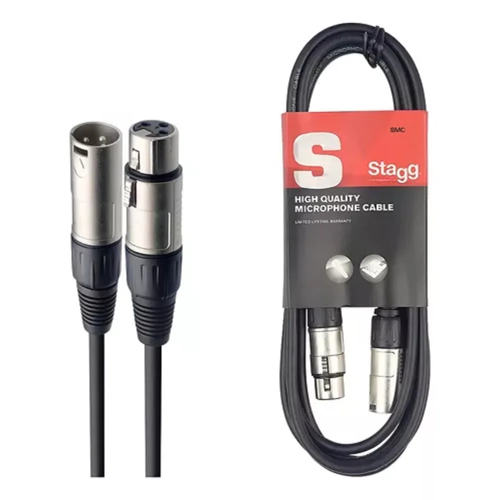 Cable Stagg XLR XLR 10 metros Canon Canon Fichas Metálicas