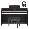 Piano Digital Con Mueble y Banqueta Marron Yamaha CLP835R Clavinova Bluetooth