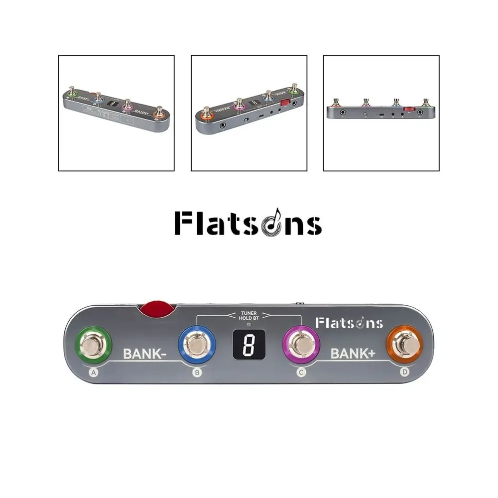 Pedalera Multiefecto Recargable Portatil Flatsons KE1