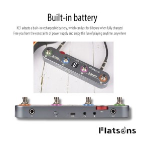 Pedalera Multiefecto Recargable Portatil Flatsons KE1