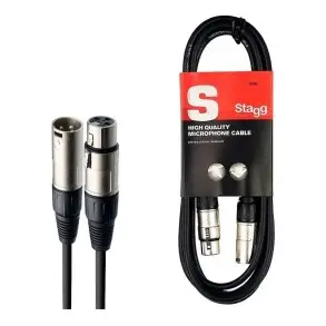 Cable Stagg XLR XLR 3metros Canon Canon Fichas Metalicas