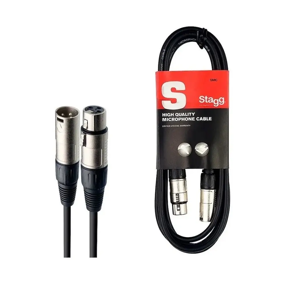 Cable Stagg XLR XLR 3metros Canon Canon Fichas Metalicas