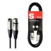 Cable Stagg XLR XLR 3metros Canon Canon Fichas Metalicas