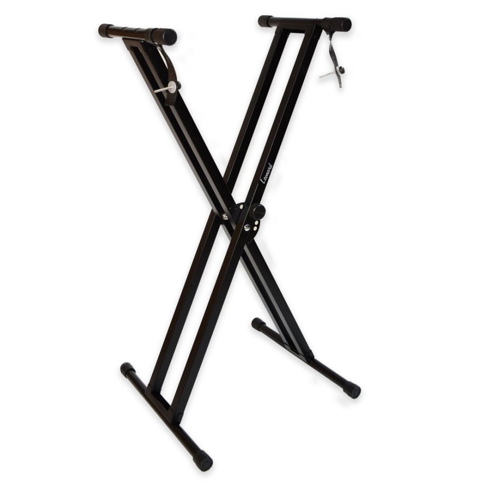Soporte de Tijera Teclado Patas Dobles Leonard LNDST2