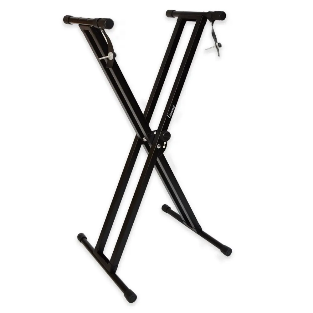 Soporte de Tijera Teclado Patas Dobles Leonard LNDST2