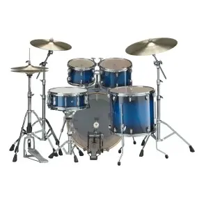 Batería Acustica 5 Cuerpos Bombo 22" Yamaha Stage Custom Deep Blue Sunburst