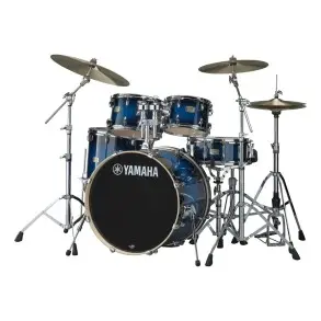 Batería Acustica 5 Cuerpos Bombo 22" Yamaha Stage Custom Deep Blue Sunburst