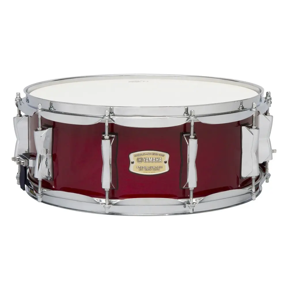 Bateria Yamaha Stage Custom Birch 5 Cuerpos Color Cranberry Red Bombo 22x17