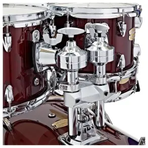 Bateria Yamaha Stage Custom Birch 5 Cuerpos Color Cranberry Red Bombo 22x17