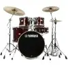 Bateria Yamaha Stage Custom Birch 5 Cuerpos Color Cranberry Red Bombo 22x17