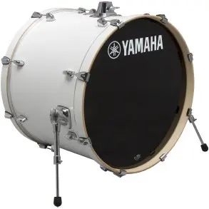 Bateria Yamaha Stage Custom Birch 5 Cuerpos Color Pure White Bombo 20x17
