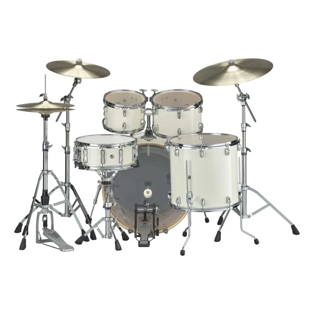 Bateria Yamaha Stage Custom Birch 5 Cuerpos Color Classic White Bombo 20X17