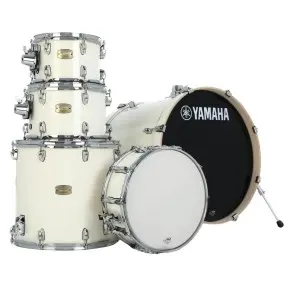 Bateria Yamaha Stage Custom Birch 5 Cuerpos Color Classic White Bombo 20X17