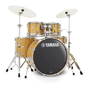 Bateria Yamaha Stage Custom Birch 5 Cuerpos Color Natural Bombo 20x17