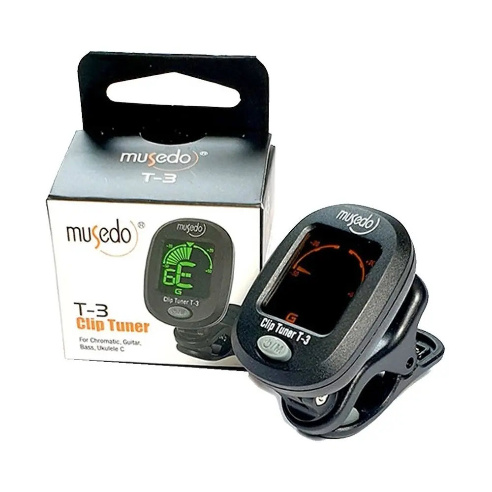 Afinador Clip Musedo T3 Para Instrumentos De Cuerda Tipo Pinza