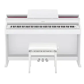 Piano Digital Casio AP470 CELVIANO 88 Teclas De Marfil Acción Martillo USB Color Blanco