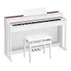 Piano Digital Casio AP470 CELVIANO 88 Teclas De Marfil Acción Martillo USB Color Blanco