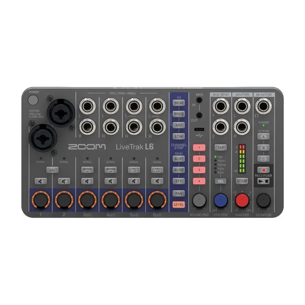 Mixer Digital Compacto ZOOM L-6