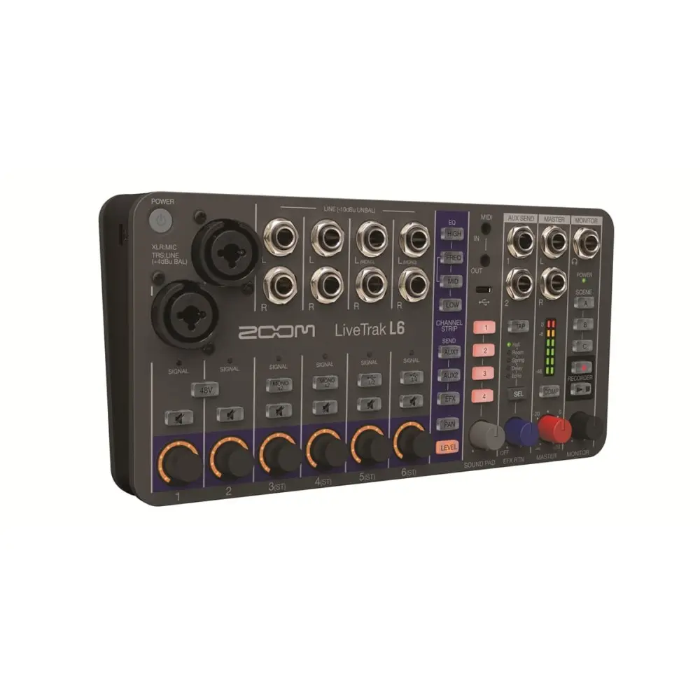 Mixer Digital Compacto ZOOM L-6