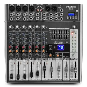 Mixer 8 Canales con Bluetooth Ross EX-8U