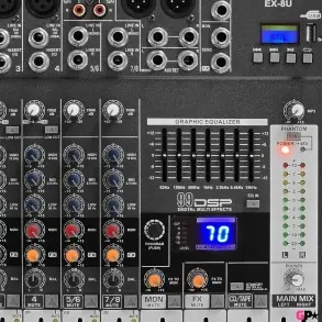 Mixer 8 Canales con Bluetooth Ross EX-8U