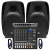 Pack Mixer 6 Canales + Bafles 12" Ross PACK DX-6L