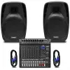 Pack Mixer 8 Canales + Bafles 12" Ross PACK DX-8